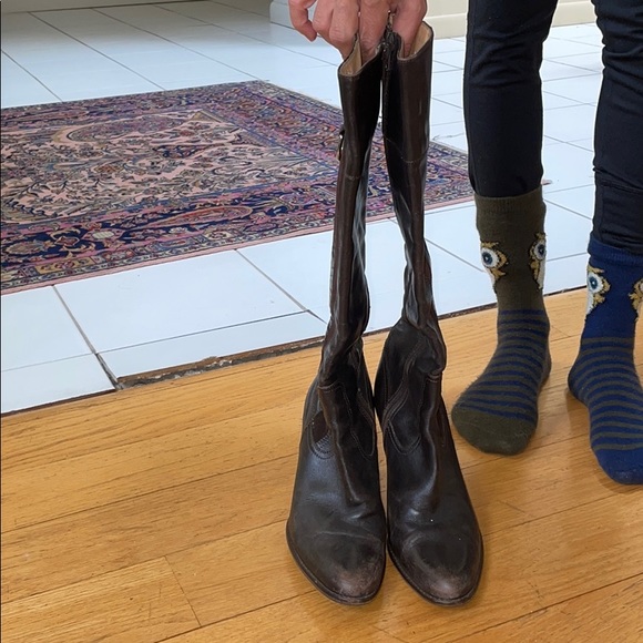 Coach brown leather boots - Picture 3 of 9